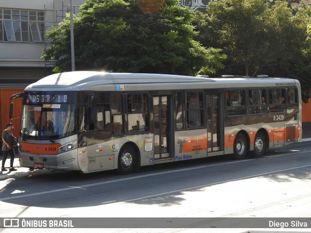 Viação Gato Preto 8 2439 na cidade de São Paulo, São Paulo, Brasil, por Diego Silva. Número da foto: #12104890.
