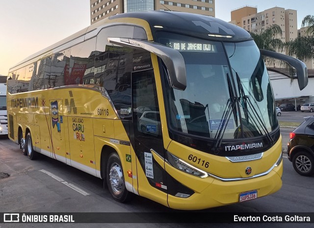 Viação Nova Itapemirim 60116 na cidade de Cariacica, Espírito Santo, Brasil, por Everton Costa Goltara. Número da foto: #12104879.