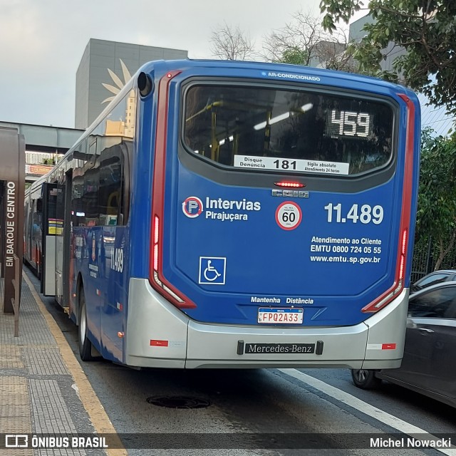 Viação Pirajuçara 11.489 na cidade de São Paulo, São Paulo, Brasil, por Michel Nowacki. Número da foto: #12106216.