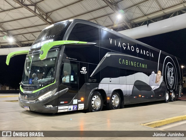 Viação Garcia 86129 na cidade de Marília, São Paulo, Brasil, por Júnior Juninho. Número da foto: #12104431.