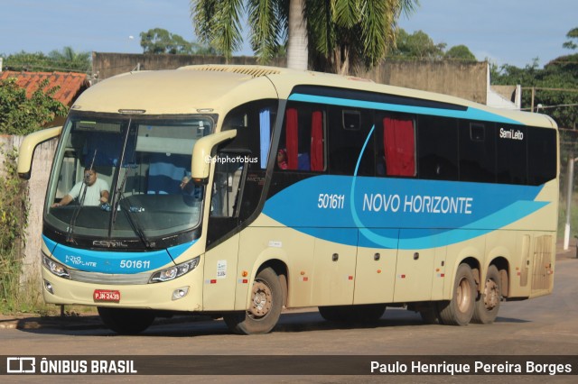 Viação Novo Horizonte 501611 na cidade de Imperatriz, Maranhão, Brasil, por Paulo Henrique Pereira Borges. Número da foto: #12107267.