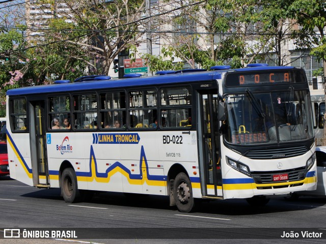 Belém Rio Transportes BD-022 na cidade de Belém, Pará, Brasil, por João Victor. Número da foto: #12108779.