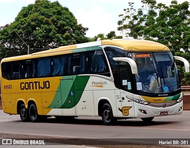 Empresa Gontijo de Transportes 19510 na cidade de Betim, Minas Gerais, Brasil, por Hariel BR-381. Número da foto: #12107513.