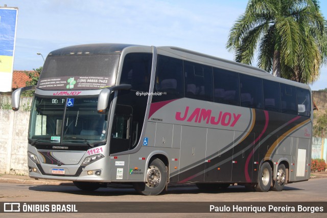 Viação Jam Joy 11121 na cidade de Imperatriz, Maranhão, Brasil, por Paulo Henrique Pereira Borges. Número da foto: #12107307.