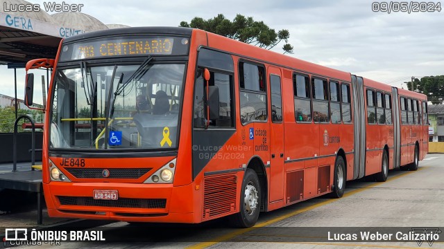 Expresso Azul JE848 na cidade de Curitiba, Paraná, Brasil, por Lucas Weber Calizario. Número da foto: #12108028.