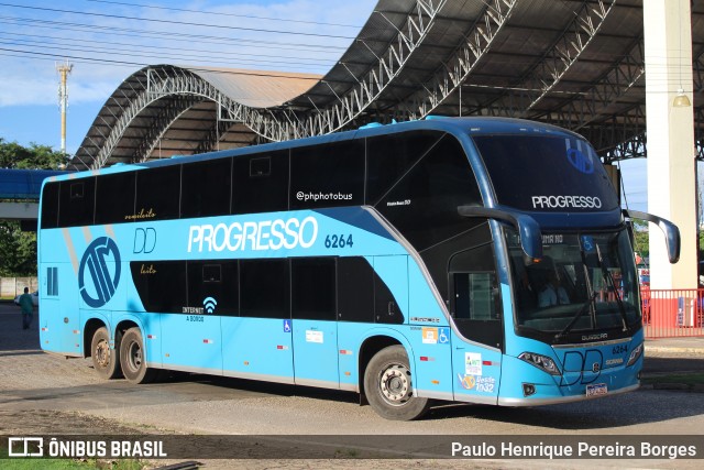 Auto Viação Progresso 6264 na cidade de Imperatriz, Maranhão, Brasil, por Paulo Henrique Pereira Borges. Número da foto: #12106995.