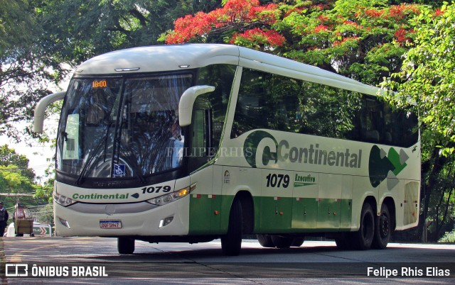 Viação Continental de Transportes 1079 na cidade de São Paulo, São Paulo, Brasil, por Felipe Rhis Elias. Número da foto: #12107861.