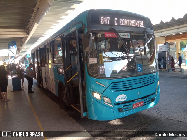 Serramar Transporte Coletivo 14208 na cidade de Serra, Espírito Santo, Brasil, por Danilo Moraes. Número da foto: #12108844.