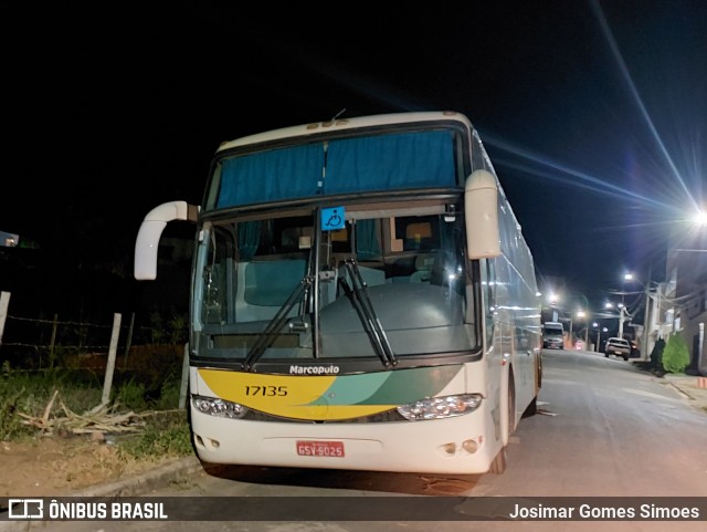 Empresa Gontijo de Transportes 17135 na cidade de Minas Novas, Minas Gerais, Brasil, por Josimar Gomes Simoes. Número da foto: #12108670.