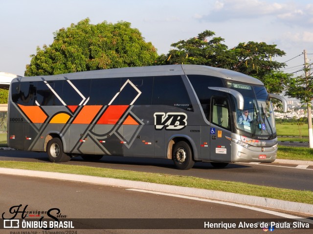 VB Transportes e Turismo 10015 na cidade de Paulínia, São Paulo, Brasil, por Henrique Alves de Paula Silva. Número da foto: #12108735.
