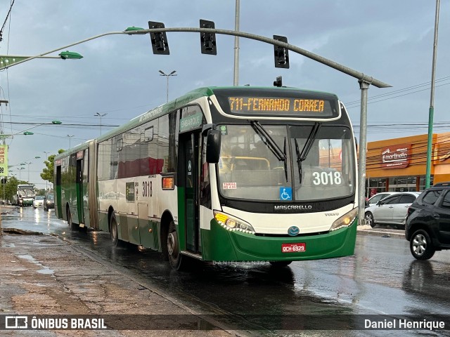 Expresso Caribus Transportes 3018 na cidade de Cuiabá, Mato Grosso, Brasil, por Daniel Henrique. Número da foto: #12108759.