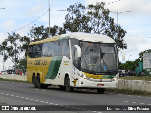 Empresa Gontijo de Transportes 18290 na cidade de Caruaru, Pernambuco, Brasil, por Lenilson da Silva Pessoa. Número da foto: #12067659.