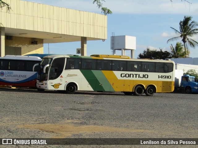 Empresa Gontijo de Transportes 14910 na cidade de Caruaru, Pernambuco, Brasil, por Lenilson da Silva Pessoa. Número da foto: #12067639.