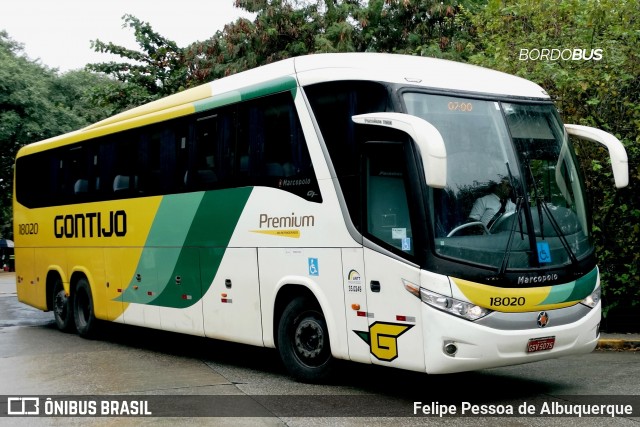 Empresa Gontijo de Transportes 18020 na cidade de São Paulo, São Paulo, Brasil, por Felipe Pessoa de Albuquerque. Número da foto: #12067453.