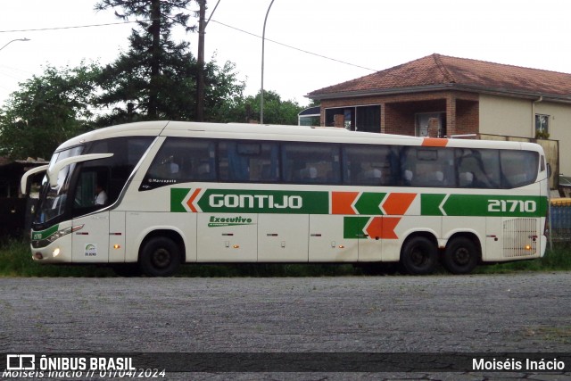 Empresa Gontijo de Transportes 21710 na cidade de Cubatão, São Paulo, Brasil, por Moiséis Inácio. Número da foto: #12066180.