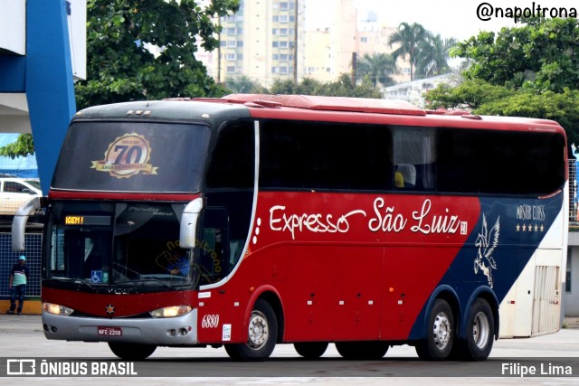 Expresso São Luiz 6880 na cidade de Goiânia, Goiás, Brasil, por Filipe Lima. Número da foto: #12067971.