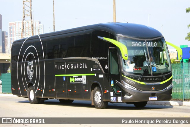Viação Garcia 82409 na cidade de São Paulo, São Paulo, Brasil, por Paulo Henrique Pereira Borges. Número da foto: #12067813.