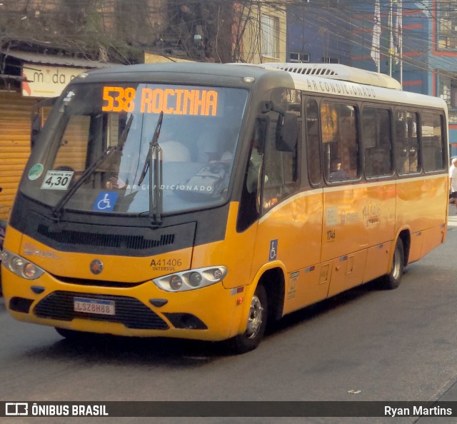 Real Auto Ônibus A41406 na cidade de Rio de Janeiro, Rio de Janeiro, Brasil, por Ryan Martins. Número da foto: #12067587.