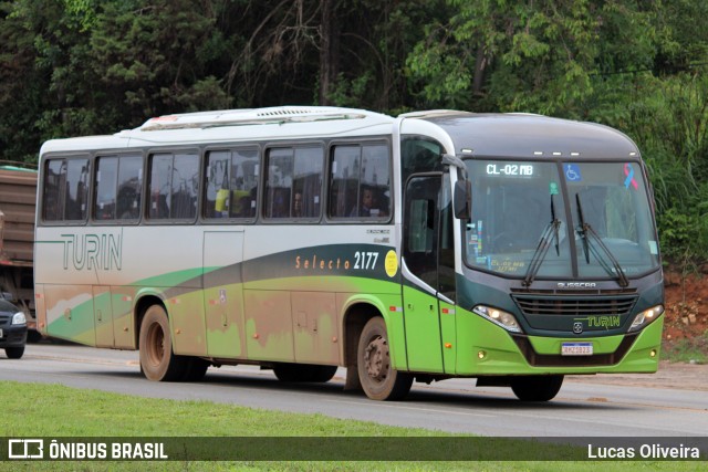 Turin Transportes 2177 na cidade de Conselheiro Lafaiete, Minas Gerais, Brasil, por Lucas Oliveira. Número da foto: #12066564.