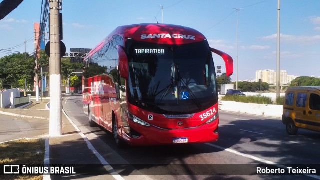 Viação Santa Cruz 35624 na cidade de São Paulo, São Paulo, Brasil, por Roberto Teixeira. Número da foto: #12067316.