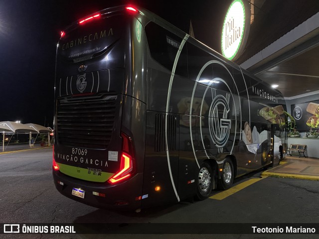Viação Garcia 87069 na cidade de Pardinho, São Paulo, Brasil, por Teotonio Mariano. Número da foto: #12067903.