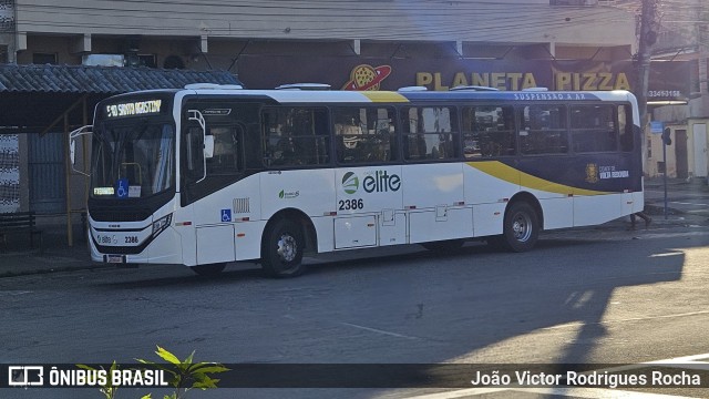 Viação Elite 2386 na cidade de Volta Redonda, Rio de Janeiro, Brasil, por João Victor Rodrigues Rocha. Número da foto: #12066348.