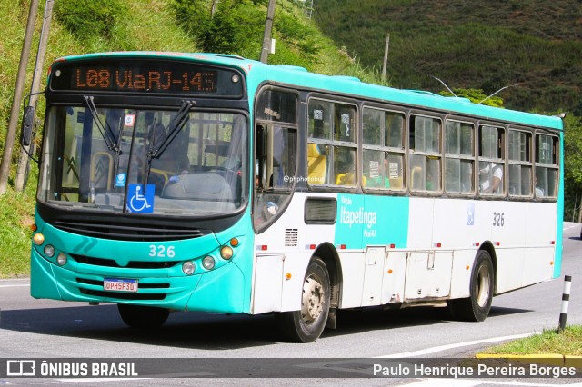 Viação Itapetinga - Piraí 326 na cidade de Piraí, Rio de Janeiro, Brasil, por Paulo Henrique Pereira Borges. Número da foto: #12067761.