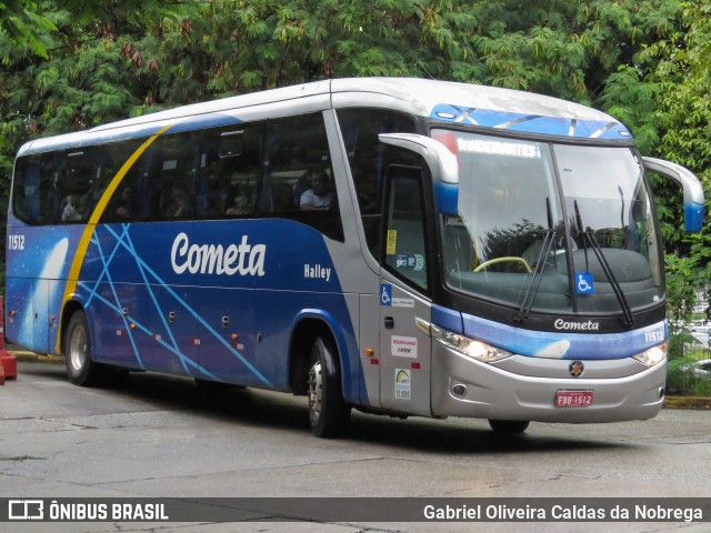 Viação Cometa 11512 na cidade de São Paulo, São Paulo, Brasil, por Gabriel Oliveira Caldas da Nobrega. Número da foto: #12110623.