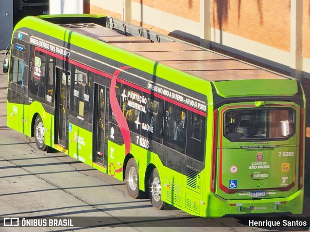Viação Gatusa Transportes Urbanos 7 6203 na cidade de São Bernardo do Campo, São Paulo, Brasil, por Henrique Santos. Número da foto: #12109888.