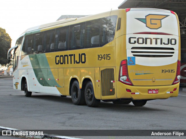 Empresa Gontijo de Transportes 19415 na cidade de Varginha, Minas Gerais, Brasil, por Anderson Filipe. Número da foto: #12111867.