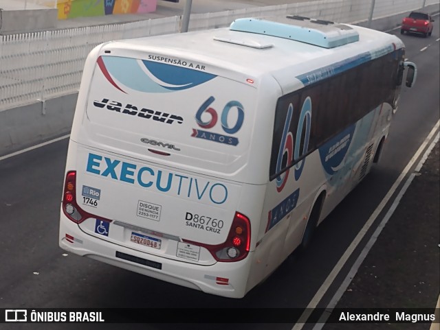 Auto Viação Jabour D86760 na cidade de Rio de Janeiro, Rio de Janeiro, Brasil, por Alexandre  Magnus. Número da foto: #12110638.