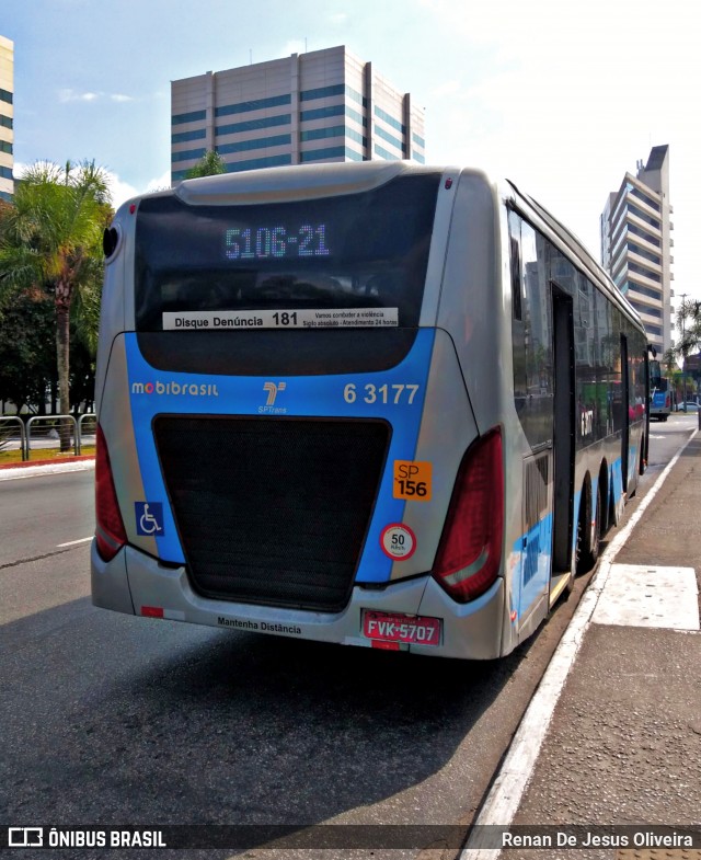 Viação Paratodos > São Jorge > Metropolitana São Paulo > Mobibrasil 6 3177 na cidade de São Paulo, São Paulo, Brasil, por Renan De Jesus Oliveira. Número da foto: #12110703.