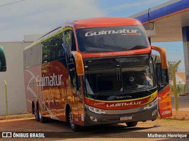 Guimatur Transporte e Turismo 22000 na cidade de Deodápolis, Mato Grosso do Sul, Brasil, por Matheus Henrique. Número da foto: #12110216.