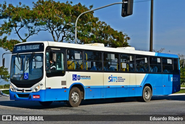 Transol Transportes Coletivos 50334 na cidade de Florianópolis, Santa Catarina, Brasil, por Eduardo Ribeiro. Número da foto: #12109405.