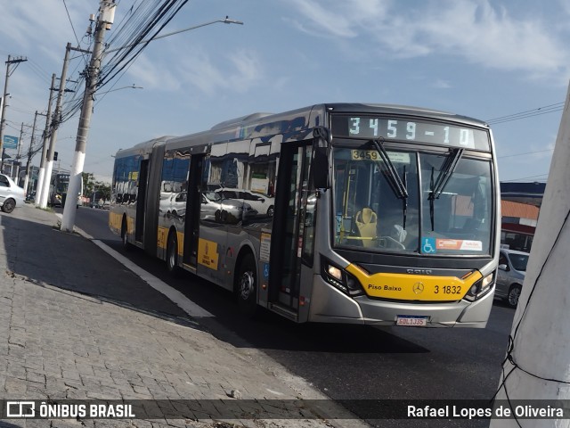 Viação Metrópole Paulista - Zona Leste 3 1832 na cidade de São Paulo, São Paulo, Brasil, por Rafael Lopes de Oliveira. Número da foto: #12109389.