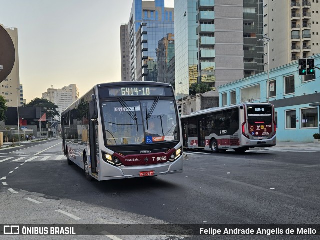 Viação Gatusa Transportes Urbanos 7 6065 na cidade de São Paulo, São Paulo, Brasil, por Felipe Andrade Angelis de Mello. Número da foto: #12109218.
