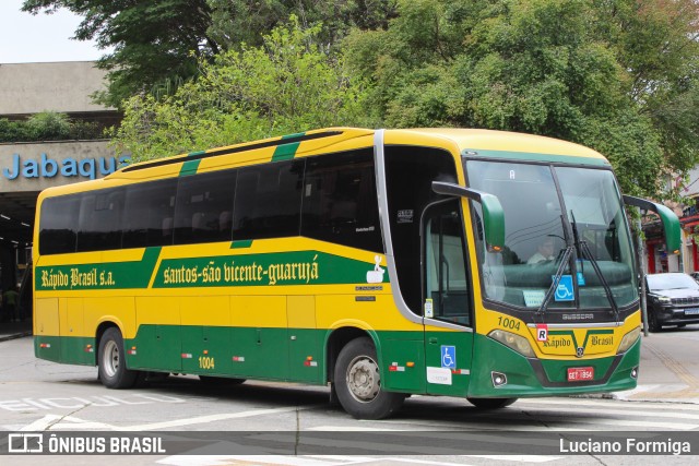 Viação Rápido Brasil 1004 na cidade de São Paulo, São Paulo, Brasil, por Luciano Formiga. Número da foto: #12110532.