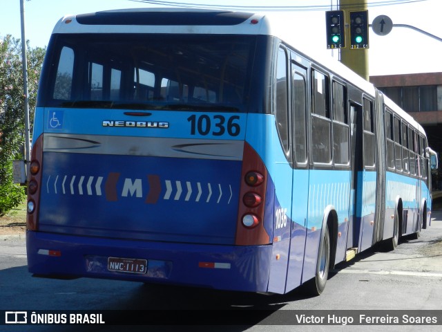Metrobus 1036 na cidade de Goiânia, Goiás, Brasil, por Victor Hugo  Ferreira Soares. Número da foto: #12110198.