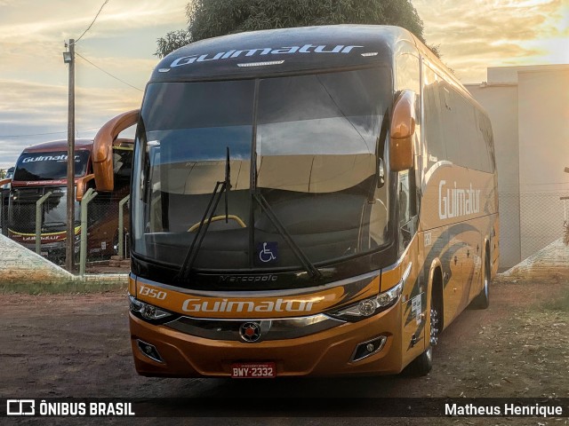 Guimatur Transporte e Turismo 1350 na cidade de Deodápolis, Mato Grosso do Sul, Brasil, por Matheus Henrique. Número da foto: #12110230.