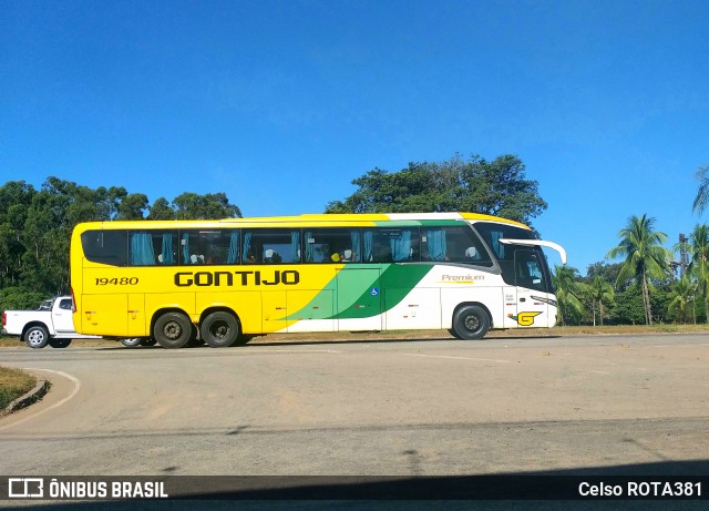Empresa Gontijo de Transportes 19480 na cidade de Ipatinga, Minas Gerais, Brasil, por Celso ROTA381. Número da foto: #12110667.