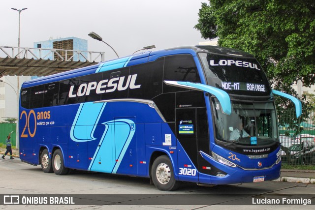 LopeSul Transportes - Lopes e Oliveira Transportes e Turismo - Lopes Sul 3020 na cidade de São Paulo, São Paulo, Brasil, por Luciano Formiga. Número da foto: #12110520.