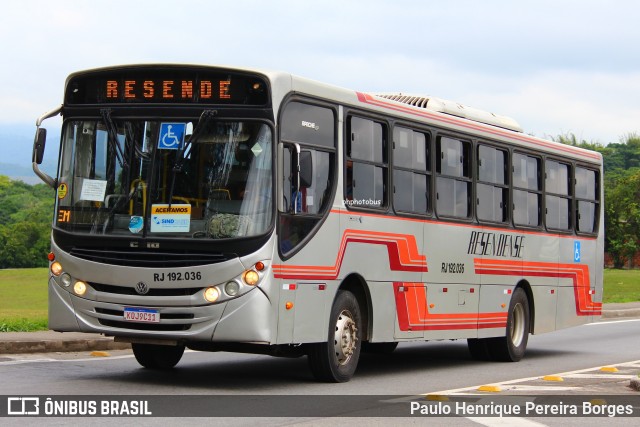 Viação Resendense RJ 192.036 na cidade de Resende, Rio de Janeiro, Brasil, por Paulo Henrique Pereira Borges. Número da foto: #12109693.