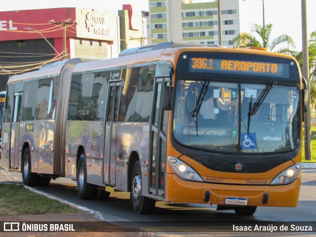 Auto Viação Marechal Brasília 444537 na cidade de Samambaia, Distrito Federal, Brasil, por Isaac Araújo de Souza. Número da foto: #12110881.