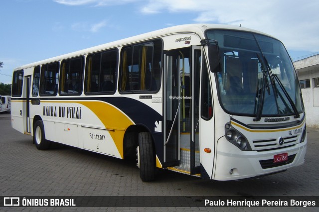 Viação Barra do Piraí Turismo RJ 113.017 na cidade de Barra do Piraí, Rio de Janeiro, Brasil, por Paulo Henrique Pereira Borges. Número da foto: #12113728.