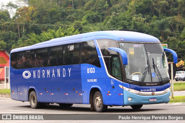 Viação Normandy do Triângulo 8103 na cidade de Barra do Piraí, Rio de Janeiro, Brasil, por Paulo Henrique Pereira Borges. Número da foto: #12113774.