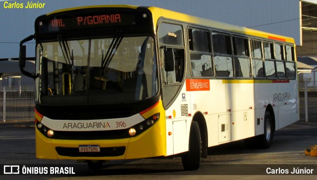 Viação Araguarina 3196 na cidade de Goiânia, Goiás, Brasil, por Carlos Júnior. Número da foto: #12112125.