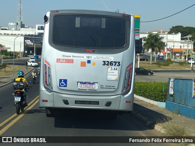 Viação Lira 32673 na cidade de Hortolândia, São Paulo, Brasil, por Fernando Félix Ferreira Lima. Número da foto: #12113255.