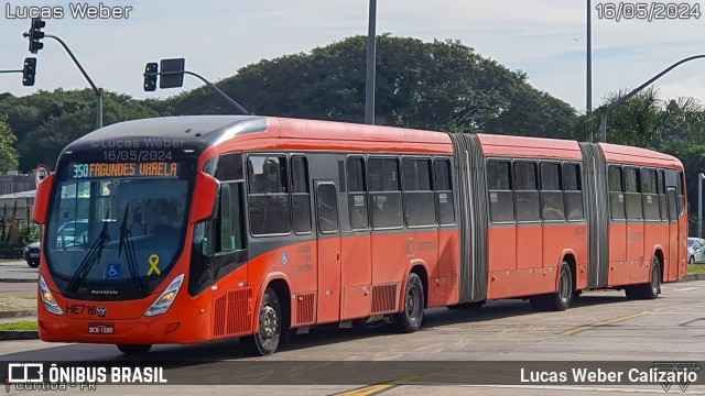 Auto Viação Redentor HE716 na cidade de Curitiba, Paraná, Brasil, por Lucas Weber Calizario. Número da foto: #12112443.