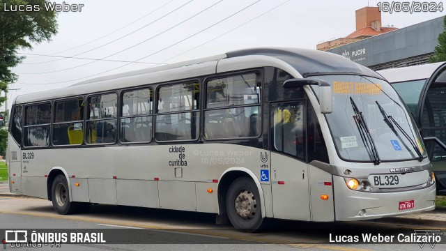 Transporte Coletivo Glória BL329 na cidade de Curitiba, Paraná, Brasil, por Lucas Weber Calizario. Número da foto: #12113666.