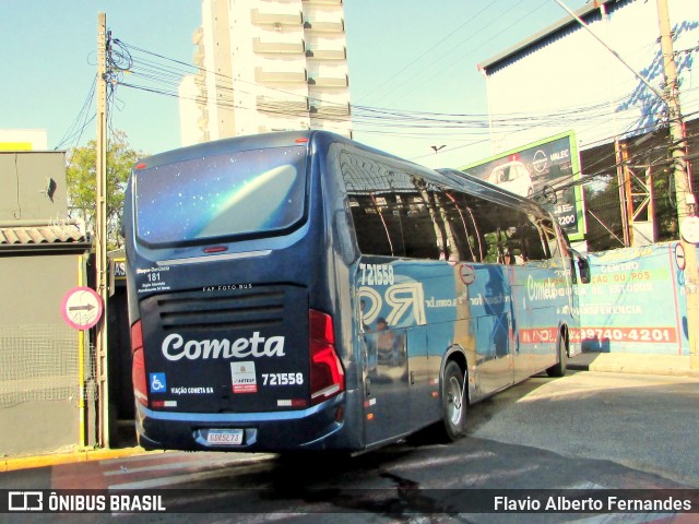 Viação Cometa 721558 na cidade de Sorocaba, São Paulo, Brasil, por Flavio Alberto Fernandes. Número da foto: #12112971.
